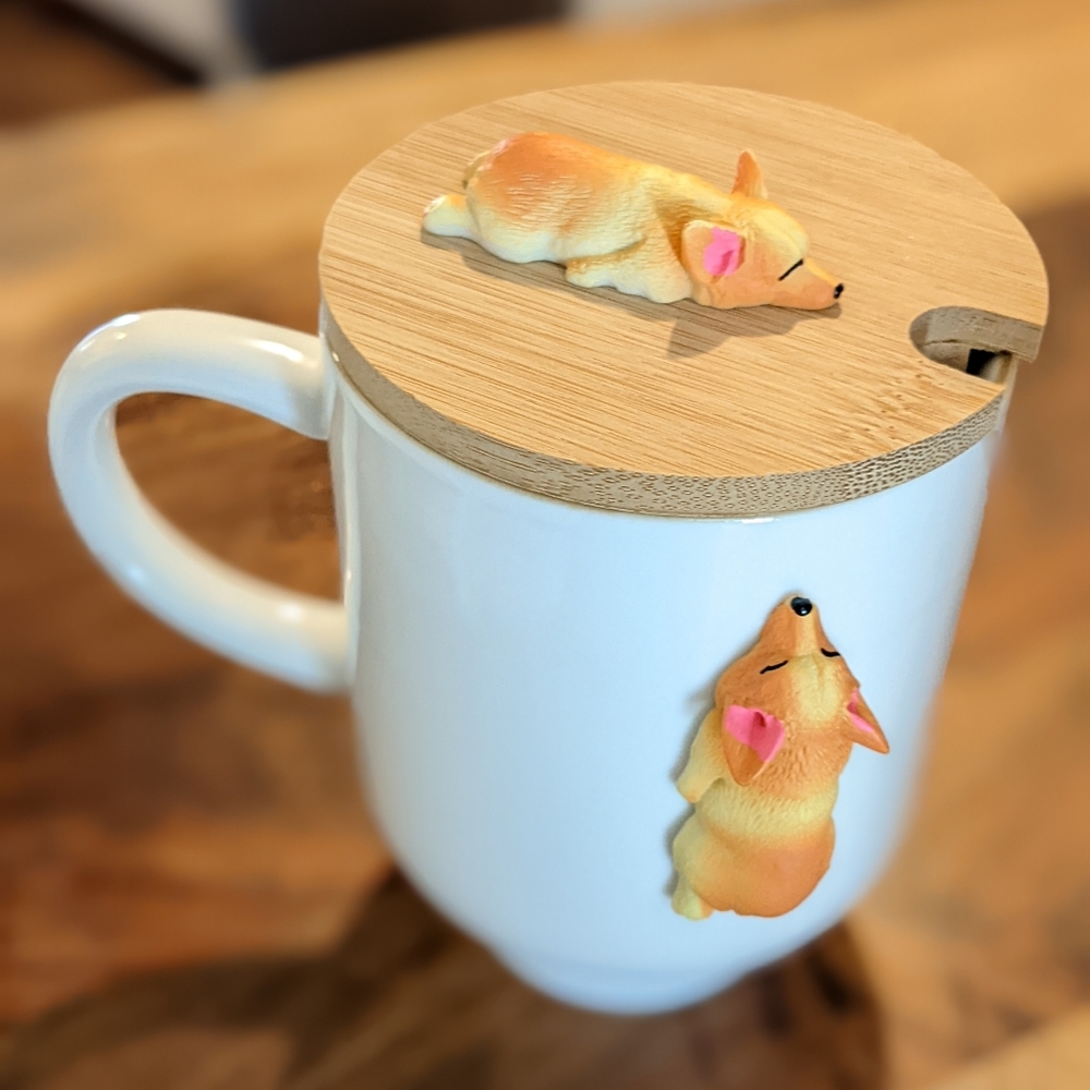 Corgi tea mug